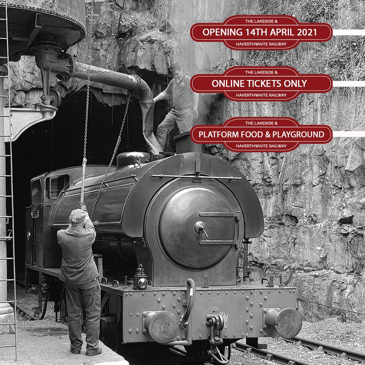 Four more sleeps 💤Tickets live online ,bookings only. 
lakesiderailway.co.uk
Steam  train,tearoom,gift shop,picnic areas,woodland walk and adventure playground .
#lovesteam #familyfun #lakesiderailway #heritage 
#backontrack #pleasesupport