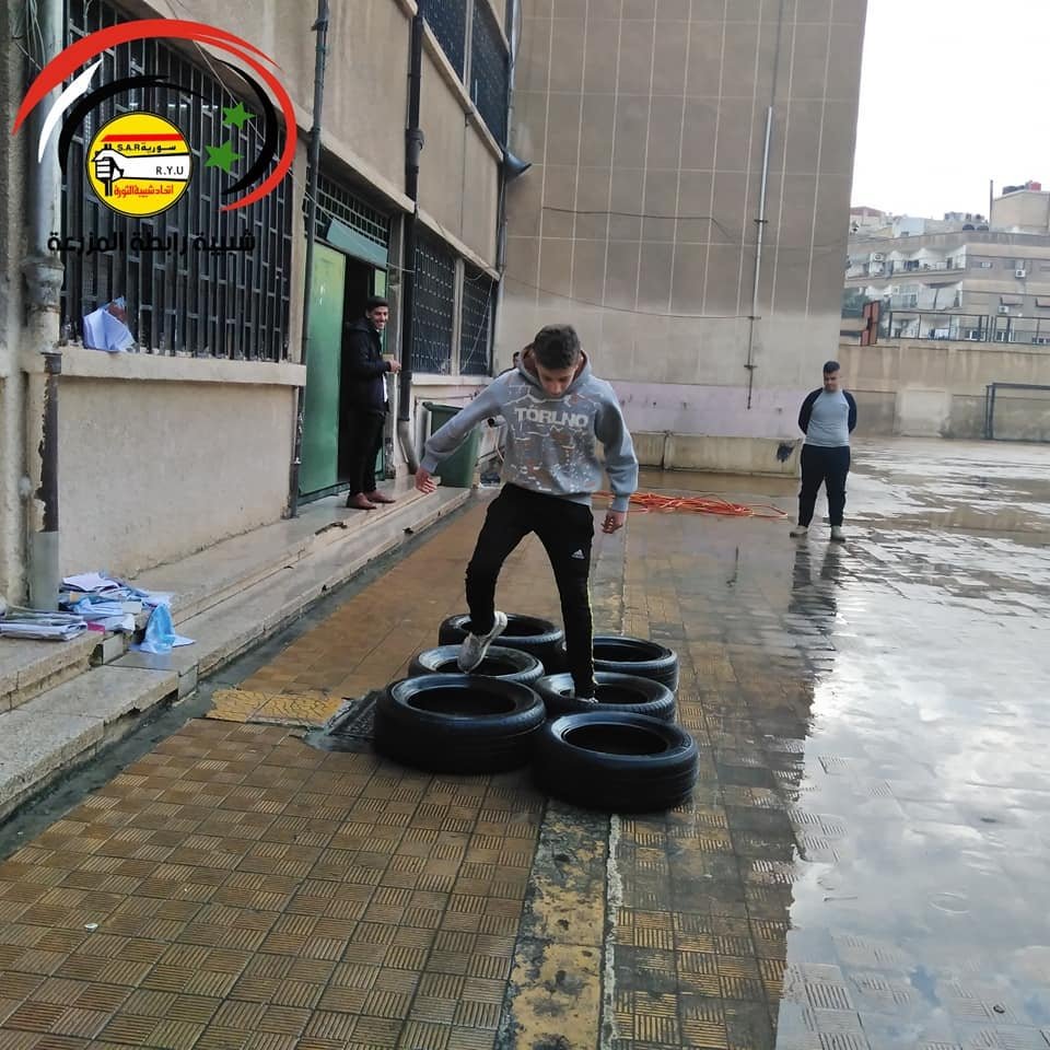 TerrorWaron's tweet photo. You see in the pictures:
Training on the mechanism of working, disassembling and installing the weapon under the supervision of comrades of the Ba'ath Brigades - the Seventh Battalion.
Training on weapons and in military sports exercises at Assad schools! https://t.co/ISf1x7m7Nc