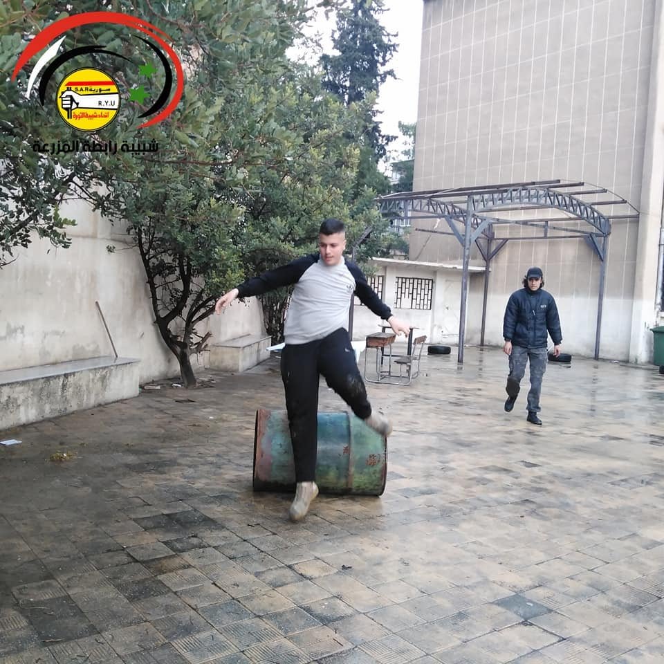 TerrorWaron's tweet photo. You see in the pictures:
Training on the mechanism of working, disassembling and installing the weapon under the supervision of comrades of the Ba'ath Brigades - the Seventh Battalion.
Training on weapons and in military sports exercises at Assad schools! https://t.co/ISf1x7m7Nc