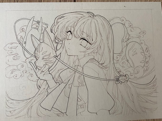 久々に横向きで描いてる 