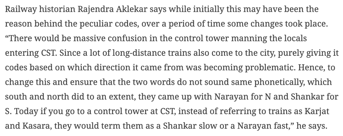 There is a great article in the Indian Express on this, with this great anecdote from  @rajtoday - (Full article here:  https://indianexpress.com/article/cities/mumbai/c-for-kurla-decoding-mumbai-railway-station-codes-in-4513159/)