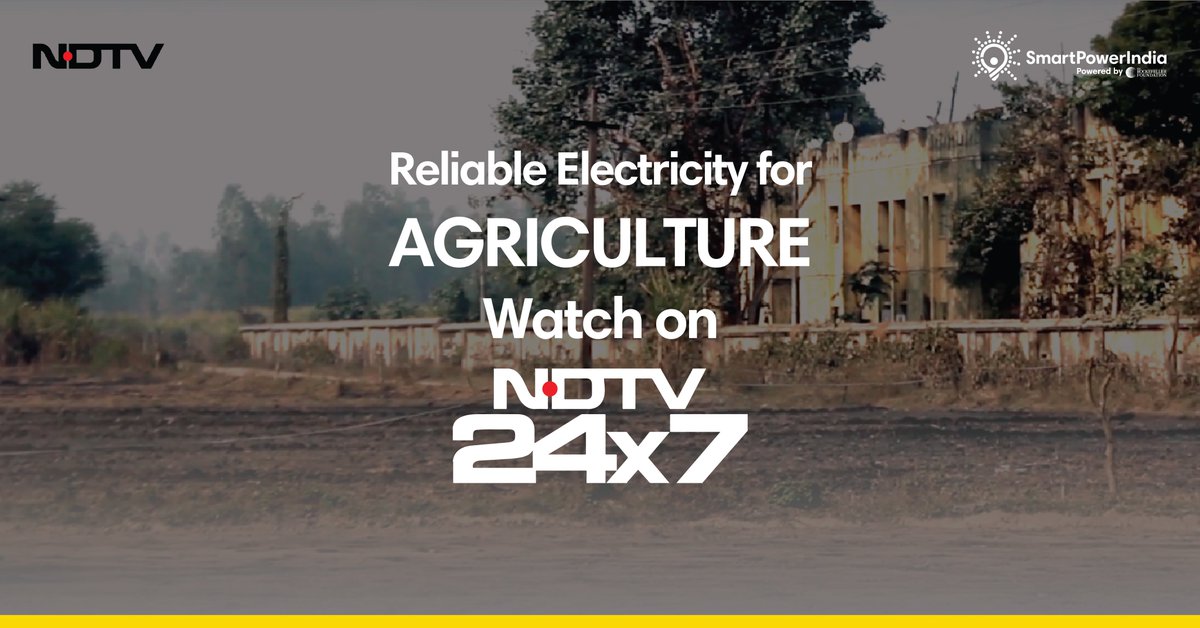 smartpowerorg's tweet photo. Smart Power India is helping set up irrigation systems and changing the face of #agriculture by providing reliable electricity. Tune in to NDTV24x7 between 2-2:30PM to watch our impact feature
#6yearsofSPI https://t.co/1i9Lcd66rN