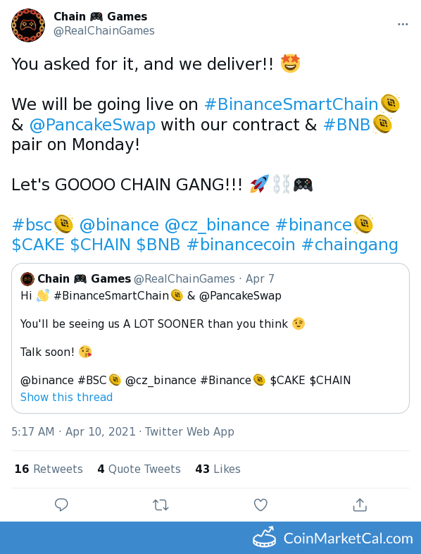 CoinMarketCal Bot tweet media