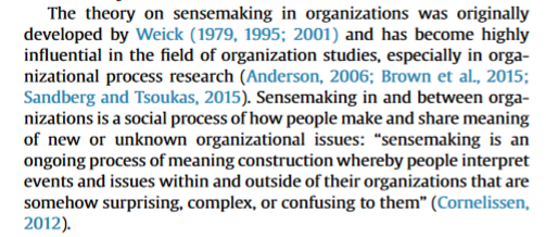 Two recent lines of study help me arrive at this conclusion - a recent literature review of KE Weick's body of work and various related papers by others referencing same on the topic of sensemaking for change and transformation in organizations - he emphasizes the role of words.