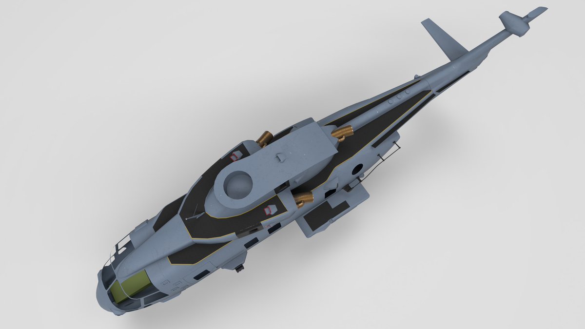 RKSL_Rock's tweet photo. I've had a very productive week doing side projects. But I'm going to spend the weekend working on the Merlin HC4 skin before i return to the HAMs on Monday. Just needed a break from re-topo'ing models. #wip #rksl #MerlinHC4 #arma3official https://t.co/NkuiAOIPoP