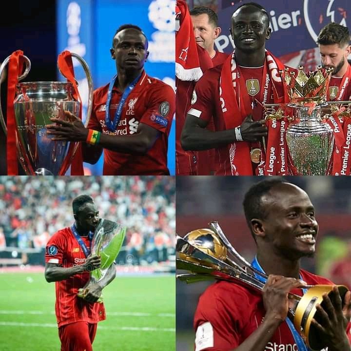 VictorVwam's tweet photo. Sadio Mane Lifting recent Liverpool FC Achievements 😊 Happy birthday Sadio Mane the Lion of Teranga. Ynwa #Liverpool4ever❤️ https://t.co/4UFw5ZCGQA