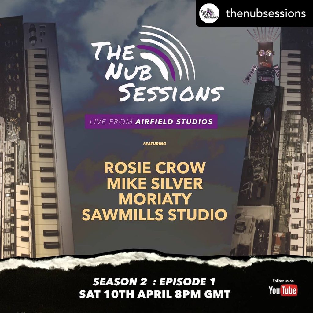 TONIGHT join us LIVE on YouTube from Airfield Studios for Season II of <a href="/thenubsessions/">thenubsessions</a> the gorgeous <a href="/rosiecrowmusic/">Rosie Crow</a>, the beef bringing <a href="/Moriatysounds/">MORIATY</a>, the very talented Mike Silver and a sneaky peek at The Sawmills with <a href="/tamjohnstone1/">Tam Johnstone</a> 

19:45pm - youtube.com/thenubsessions

❤️