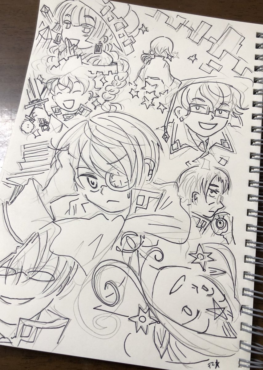 なんとなく思い描いているルネ君の漫画のイメージ的な…始めは真面目な感じだったのになぁ…登場人物とかはほぼ決まってるのでお話し練り練りしてはいたのだけどいまいち横に逸れてしまい描く気がしなくなってしまったー