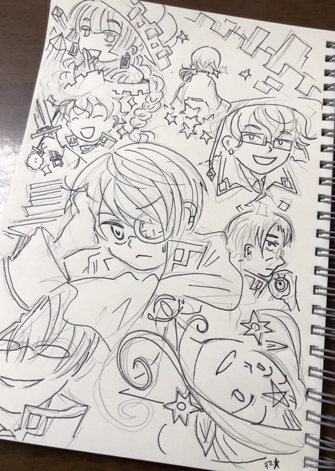 なんとなく思い描いているルネ君の漫画のイメージ的な…始めは真面目な感じだったのになぁ…登場人物とかはほぼ決まってるのでお話し練り練りしてはいたのだけどいまいち横に逸れてしまい描く気がしなくなってしまったー 