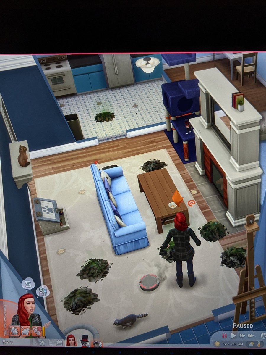 KillPrada's tweet photo. When your roomba breaks, it's gonna be a bad time...

#JustSimThings #Sims4 https://t.co/RHZY65BFQQ