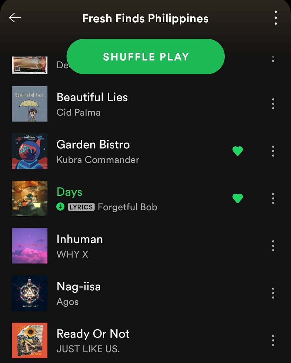 forgetfulbob's tweet photo. Our new single "Days" just got added to @spotify 's official Fresh Finds Philippines playlist! 🙏🙌🎉 
Link ➡️ https://t.co/tqiaHqpXrs

Pls don't forget to add "Days" to your personal playlists ♥️

#forgetfulbob #days #newsingle #single #cebumusic #filipinomusic #cebu #music https://t.co/QTM5j0acWS