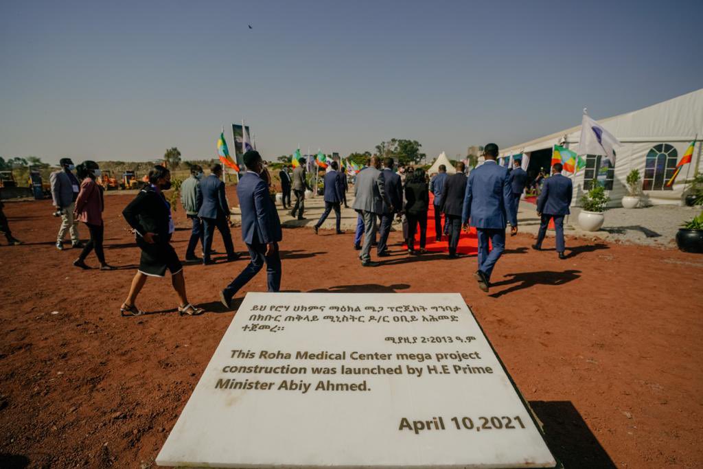 AbiyAhmedAli's tweet photo. Advancing healthcare for citizens is a critical priority. The Roha Medical center mega project launch demonstrates commitment to this priority. With 5 hospitals of more 1,200 beds, when completed the medical center will also enable Ethiopia to be a medical tourism hotspot. https://t.co/r4eVqSazrj