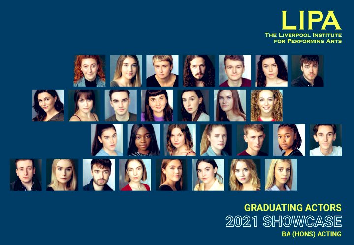 Proud to announce we’re the industry liaisons for @2021Lipa grads! 

Head here to watch their showreels &amp; get to know these fabulous actors - youtube.com/playlist?list=… #actor #theatre #film #LIPA #liverpool #talent