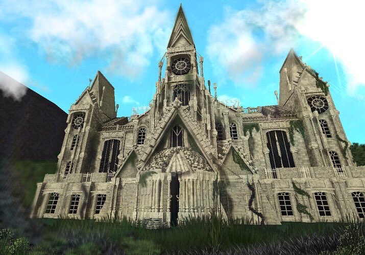 i forgot to post this on twitter omg 
build :; you tell me cathedral idk..
——
#roblox #bloxburg #bloxburgroblox 
#cathedral #build