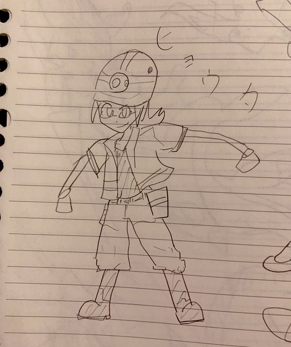 まったく関係ないんですけど弱々しいヒョウタを描いたものを発掘しました 時系列わかんねえけど小5くらいの絵な気がします 