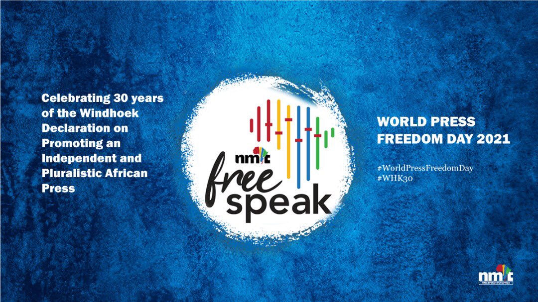 NamMediaTrust's tweet photo. PODCAST ALERT: What do journalists want &amp; who speaks for them? #FreeSpeak host @GwenLister1 talks to @EagleFMNam presenter @Curlz395 &amp; @ISakeus of @TheNamibian about Namibian journalists' expectations of the upcoming global #WPFD celebrations. Listen here: https://t.co/OyRUBSYcka https://t.co/ypksThSSKW