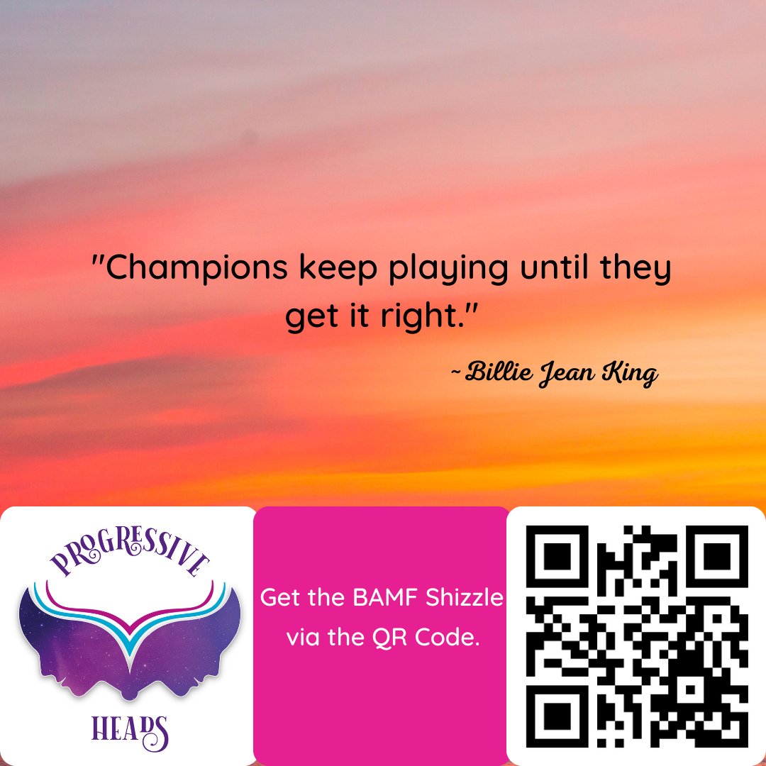 Quote of the Day

"Champions keep playing until they get it right." - Billie Jean King 

#quoteoftheday #champion #bemorebamf