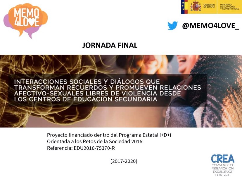 Damos inicio la Jornada Final del proyecto <a href="/MEMO4LOVE_/">MEMO4LOVE Project</a> aportando resultados y evidencias de programas de educación afectivo-sexual libres de violencia