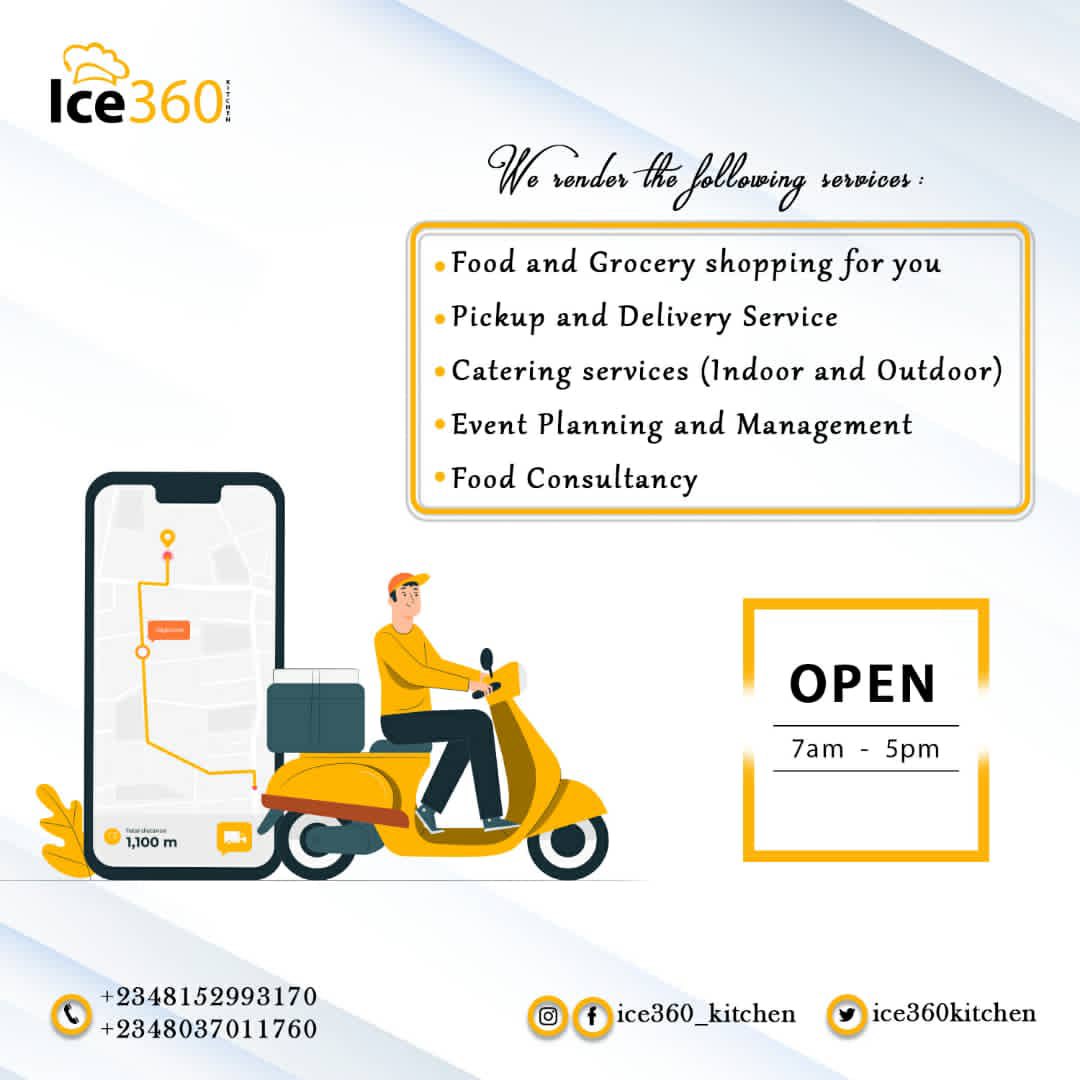 Ice360kitchen's tweet photo. It’s Saturday again. Allow us take the stress off your shoulders by doing your grocery shopping and other household food stuff items and deliver to your doorstep . 

Make your list and send to us and we make the purchase and delivery 

Easy Peasy 

Try us today https://t.co/N6pPUAFAFC
