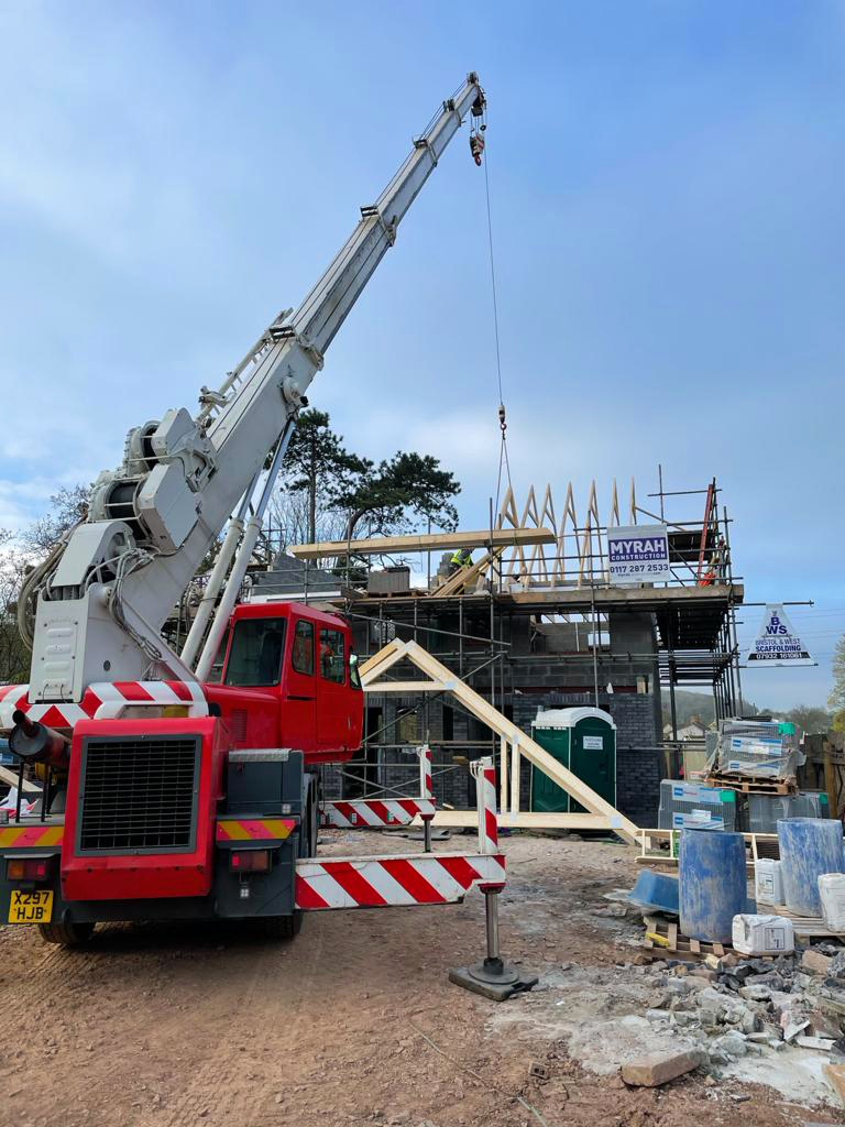 MyrahConstruct's tweet image. CLEEVE RESIDENTIAL PROJECT UPDATE
@MyrahConstruct

Roofing being lifted into place this morning on plots 8 &amp;amp; 9.

Myrah Construction are one of Bristol's leading residential &amp;amp; commercial development specialists. Call us on 0117 2872533.

#bristol #construction #development