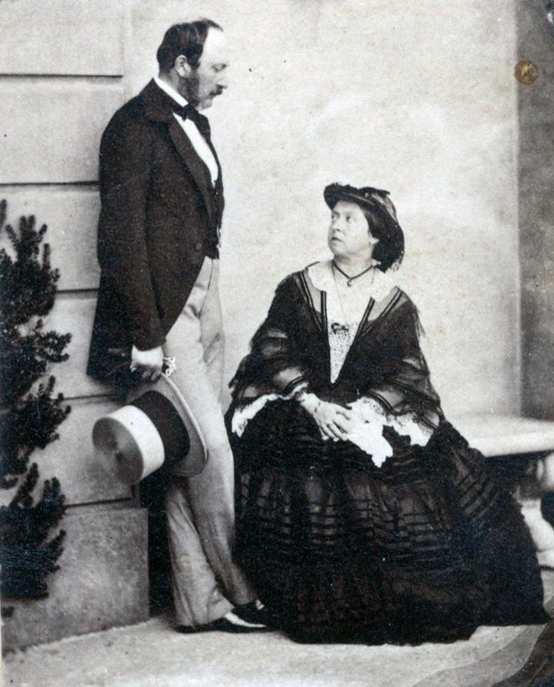 Then we move to Queen Victoria who married Prince Albert of Saxe-Coburg in 1840 - the marriage was designed by Victoria's uncle Belgian King Leopold I -. The marriage was a happy one and some noted he was "King to all intents and purposes.". He died in 1861 aged 42 (5)