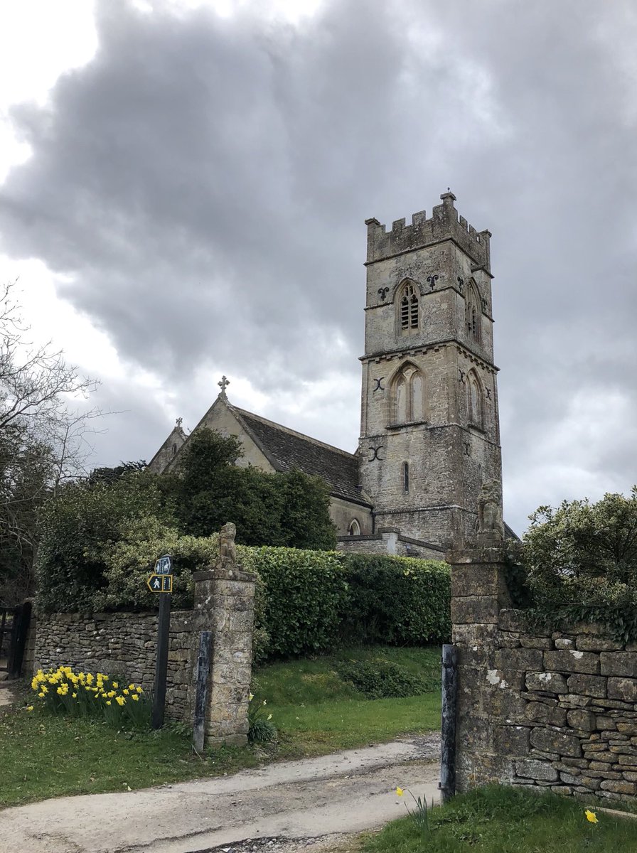 The impressive tower of St Mary and St Ethelbert, Luckington, Wiltshire, for #AprilTowers