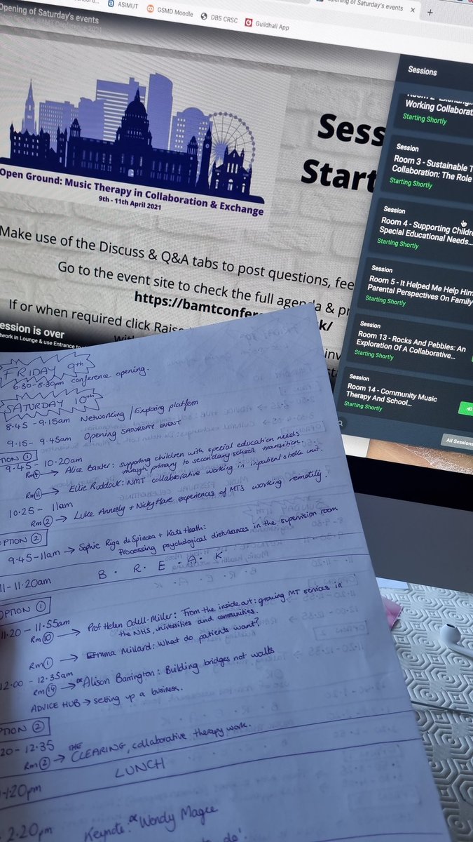ladyhano27's tweet photo. Timetable at the ready! Excited for #BAMTConf2021 to get started ๐
#musictherapy #readytobeinspired https://t.co/s0x5m7KujH