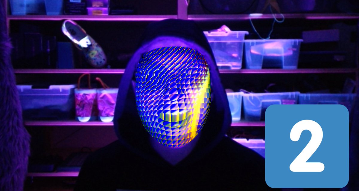 NERDDISCO's tweet photo. 1.  vs. 2.

Which generated #facemask should I use as my avatar / profile pic in 2021?

#nerddisco #instatrip #glsl #tenserflow #webgl #webcam #javascript #avatar #profilepicture #shader #threejs https://t.co/rlEUs7Hovp