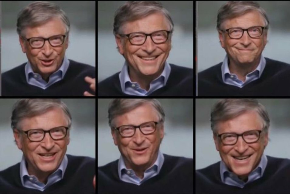 58/100: This grin can then only be interpreted as a kind of schadenfreude, or perhaps Bill Gates himself cannot believe how much his years of effort are now finally rewarded, and the reward comes in the form of "endless cash flow", control & power at all levels.