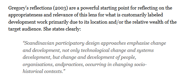 Thank you all, this thread was *so* helpful. Here's a paper that introduces the Scandinavian tradition of participatory design practices and why this might hold the key to disruption.  http://citeseerx.ist.psu.edu/viewdoc/download?doi=10.1.1.157.8443&rep=rep1&type=pdf