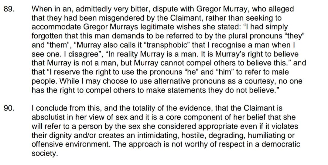 My complaint was delayed because GM appealed the outcome of their complaint, disagreeing on the facts & saying it wasn't enough that I apologise.Meanwhile Judge James Tayler picked up what I had said in my evidence to Scouts and used it to judge me "unworthy of respect"