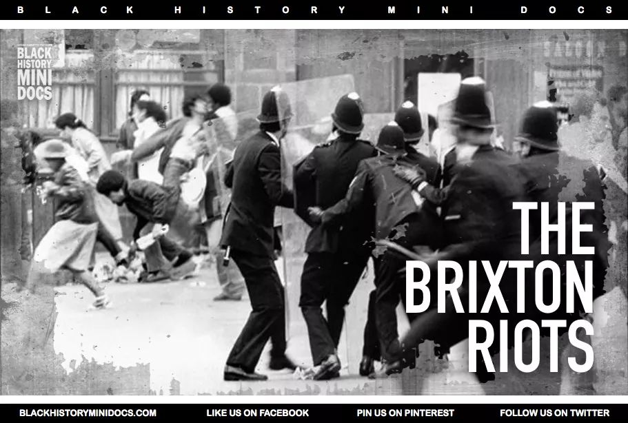 Thread -  #OTD in 1981, in Brixton, South London, riots erupted. For 3 nights, blacks & whites showed desperate, long seated anger at local police & institutional racism. Racist stop & search SUS laws & attacks on young people particularly, critical to understanding the riots.