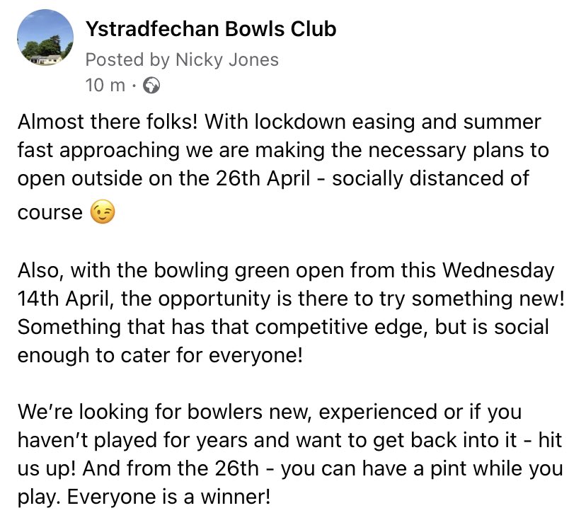 As the bowls season commenced shortly, why not get involved? There’s beer involved too!