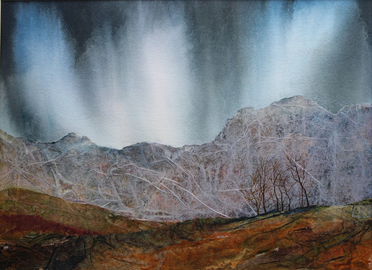 "Living in the West of Scotland, you learn to love rain," says Jackie Stevenson, whose painting 'Curtains of Rain' won the Wallace &amp; Seymour Prize in this year's RSW Exhibition. Looking for something to do on a rainy day? Catch the show until 19th April at ow.ly/Q9BW50Ek36L