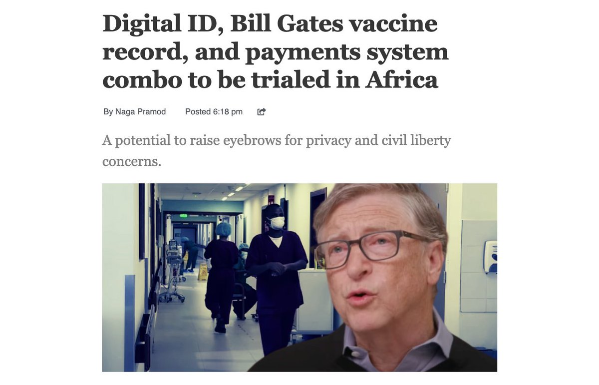 81/100: "Africa is the testing ground for a biometric digital identity platform developed between Mastercard, Trust Stamp, Bill Gates’ GAVI. Trust Stamp provides id authentication through AI, GAVI is helping children access new & “under-used” vaccines."  https://archive.is/FOqjB 