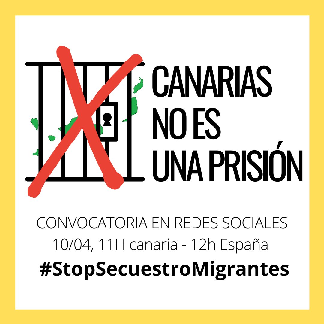 ¡¡ En un rato arrancamos con la convocatoria !! 

11h canarias - 12 españa.

POR LA LIBRE CIRCULACIÓN DE LAS PERSONAS MIGRANTES

STOP SECUESTRO (en HT)