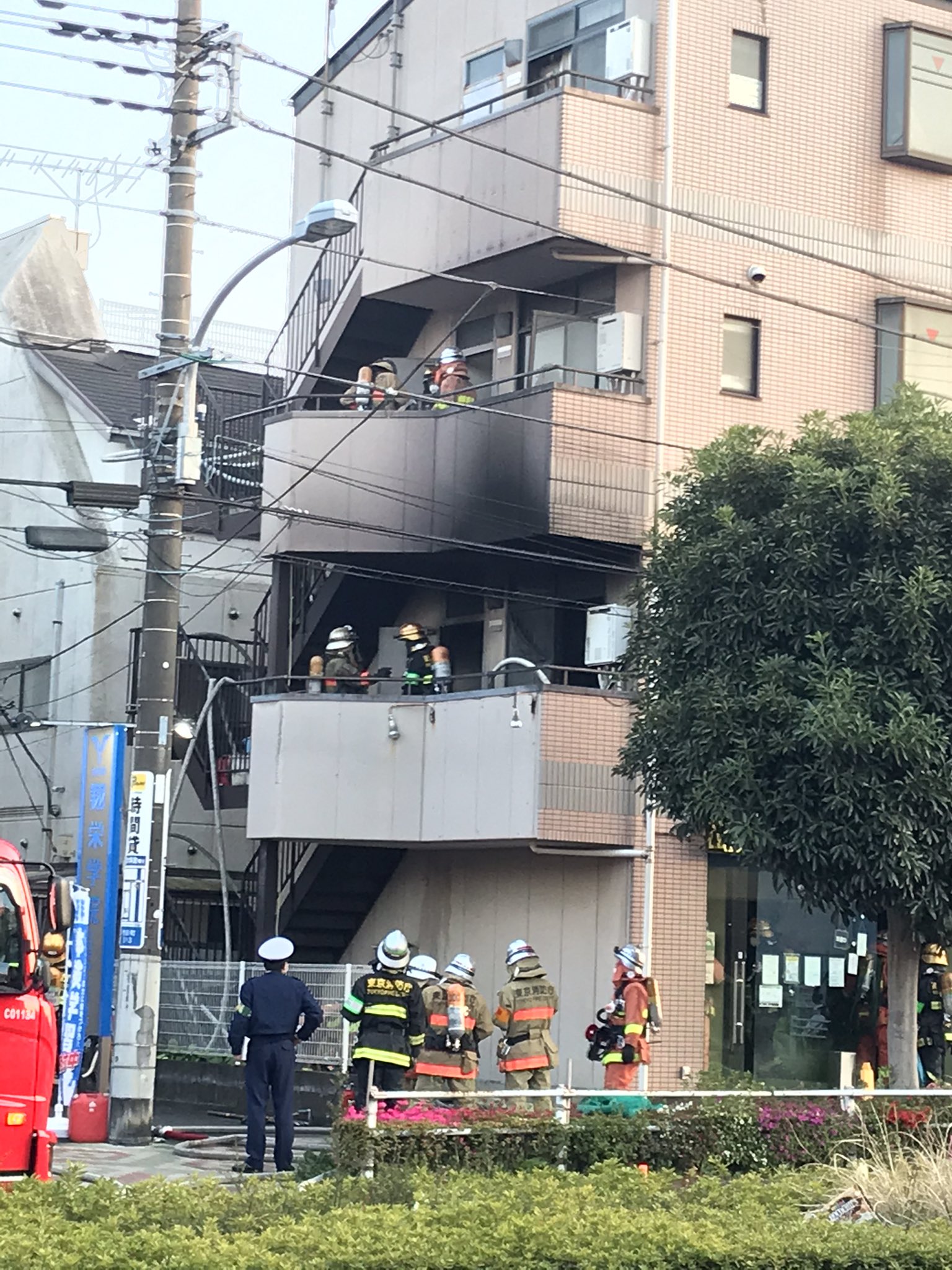 八王子市椚田町のラーメン二郎の現場画像