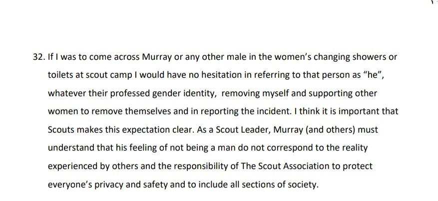 Neither James Tayler nor Scouts quote the next paragraph of my response to scouts where I spell out the circumference in which I would have no hesitation in calling a man a man, whatever their preferred pronouns.