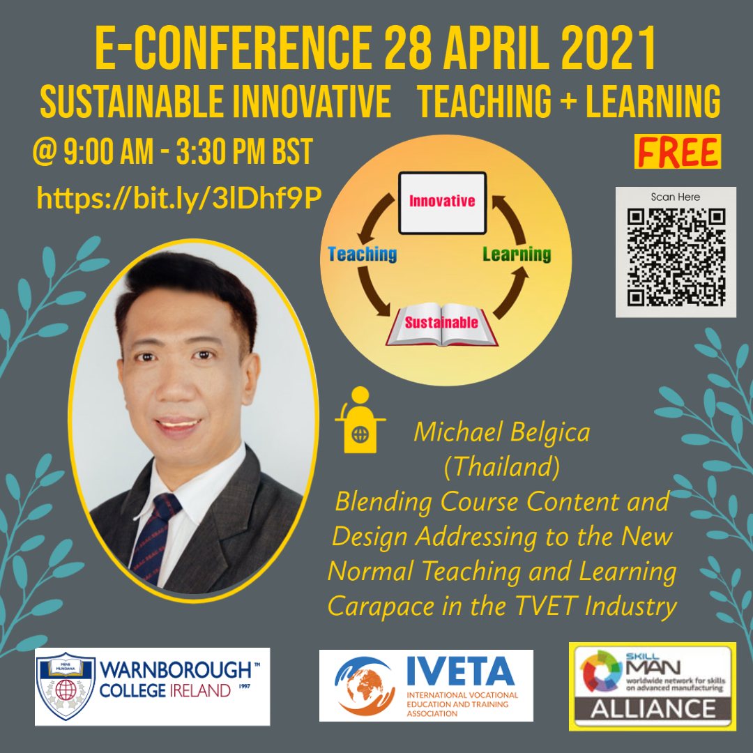 Warnborough's tweet photo. πFREE REGISTRATION IS OPEN NOW!
Take a look at some of our #speakers through this link: https://t.co/NYcP1X3pQe
#WarnboroughCollege together with #IVETAEurope and the #SkillNetAlliance are running our first e-Conference for 2021 on April 28.
#teaching #conference #TVET #skills https://t.co/YhlssA3Vzy