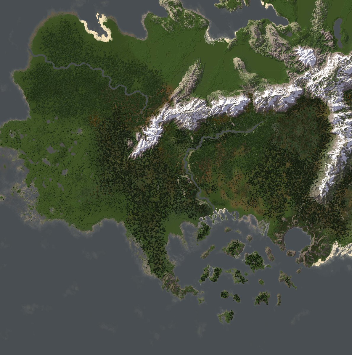 Triliton's tweet photo. Oh and another piece done. #Journeymapmod @Minecraft @Worldpainter #Minecraft roleplay https://t.co/7ig61dBxqL