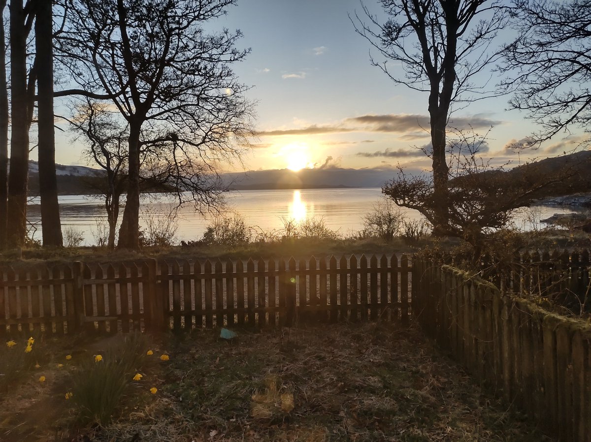 Sunrise on the Isle of Rum this morning from my living room window while doing a 100 squats as raising money for cancer