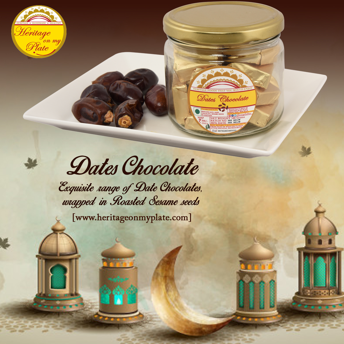 heritageonplate's tweet photo. #Ramazan is on the anvil and what better way to break your fast by our special edition Dates Chocolates !
🌙Order Here - https://t.co/U6pIWhZIC3
#Ramadan2021 #Ramadan #RamadanMubarak
#Dates #DatesChocolate #HeritageOnMyPlate https://t.co/KyDPSDtWMo