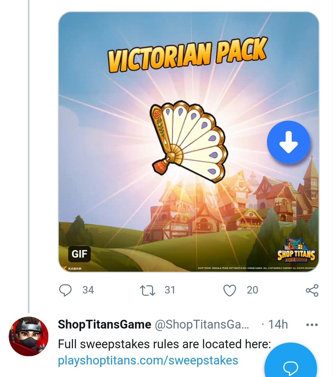 AudreyBnnn's tweet photo. I've got the victorian fan! Thanks @ShopTitansGame , i tag @Vehuia2 ! https://t.co/9EJ15G3YOK