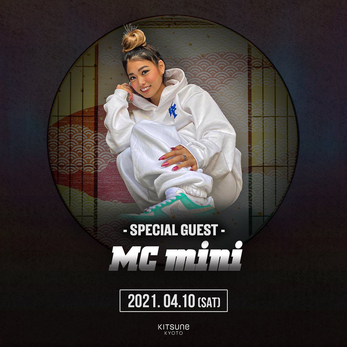 kitsune_kyoto's tweet photo. 【2021.4.10(Sat) SP: DJ DANBO / MC mini】
現場で培われた抜群のスキルを武器に地元関西はもとより全国・海外でも活躍する「DJ DANBO」そして「MC mini」が土曜日のKITSUNE KYOTOに登場！
#kitsune_kyoto #djdanbo #mcmini https://t.co/9TLfGp8Oin