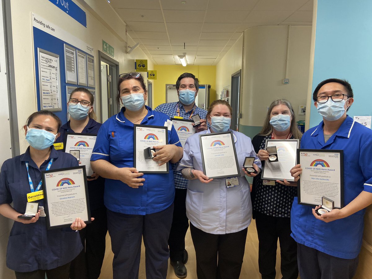 danielelkeles's tweet image. Another wonderful medal ceremony for staff this week, this time for some of our medicine teams who cared for our sickest COVID patients. The deeply touching and moving ceremonies mark the courage and unshakeable commitment to patient care that our staff have shown. #NHS #NHShero