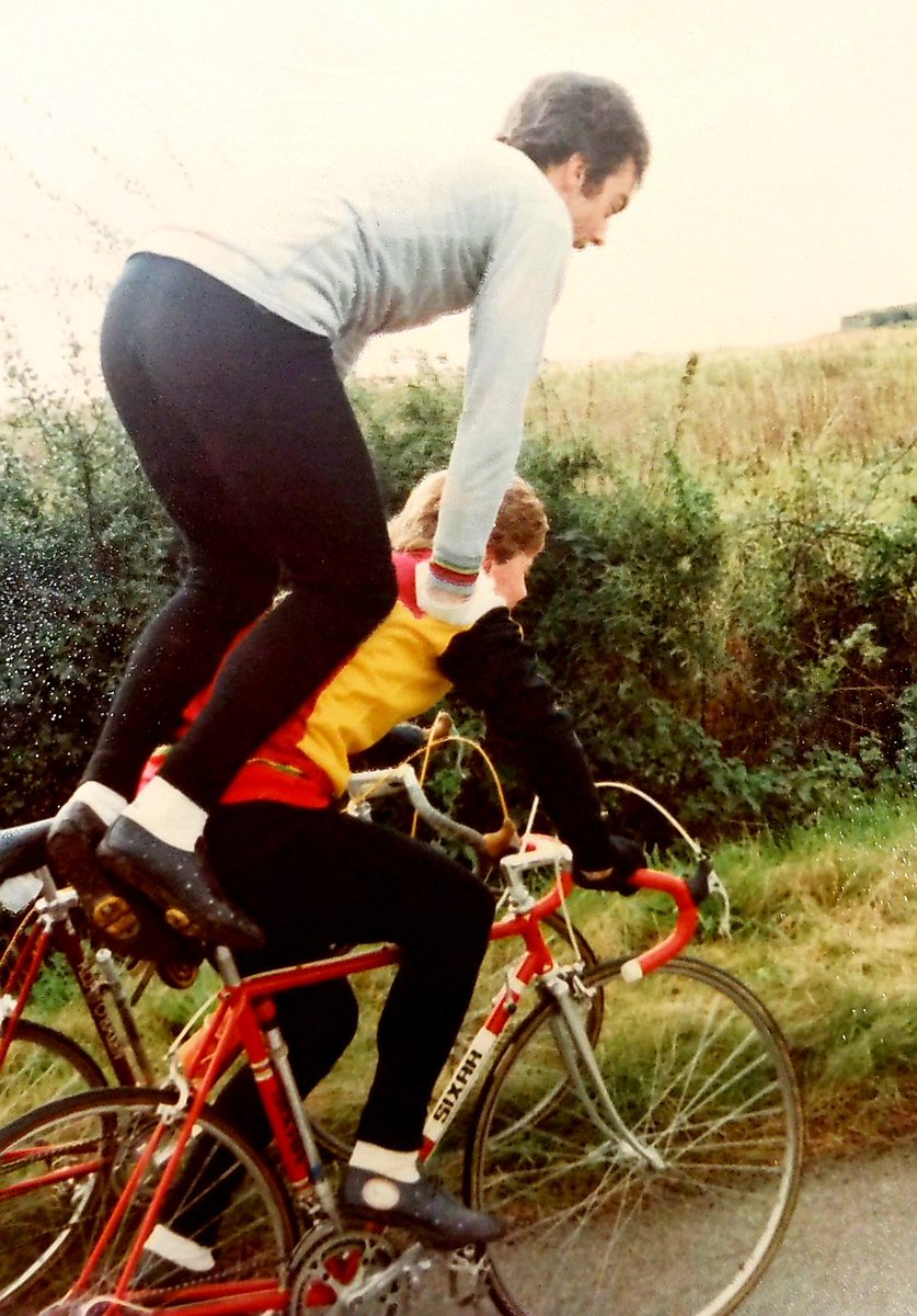 mission753's tweet photo. Craig Stevens and Tony Foote, Becontree Wheelers, enjoying the day on a Sunday club run, circ 81/82.
📷 Peter King.
Kindly sent by Colin King @mrcolinking https://t.co/6YrFUojb89