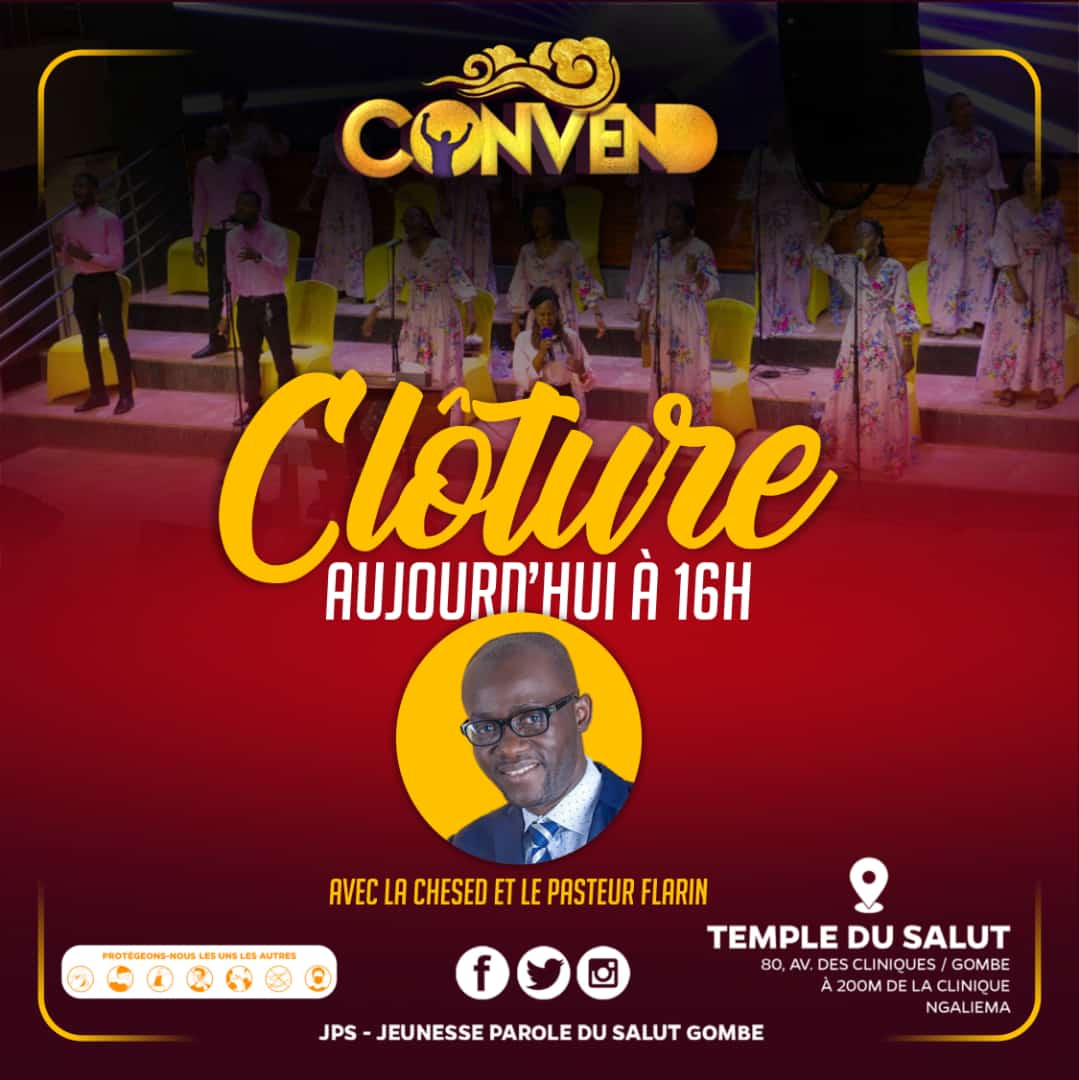JpsGombe's tweet photo. Venons nombreux clôturons tous ensemble ce moment merveilleux
#Convend 🔥 https://t.co/aUSzK6TrEa