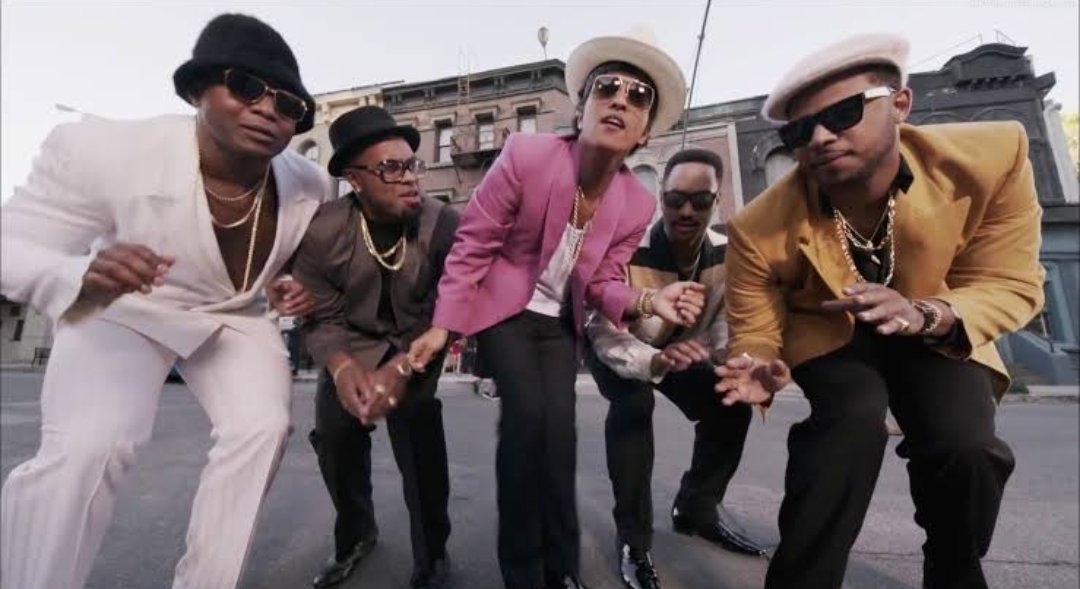 This one wasn't included in the video. If you're not familiar with Bruno Mars 'Uptown Funk' in 2014, what cave did you come from. Now, B7S 'Dynamite' in 2020 is all original? Think again.