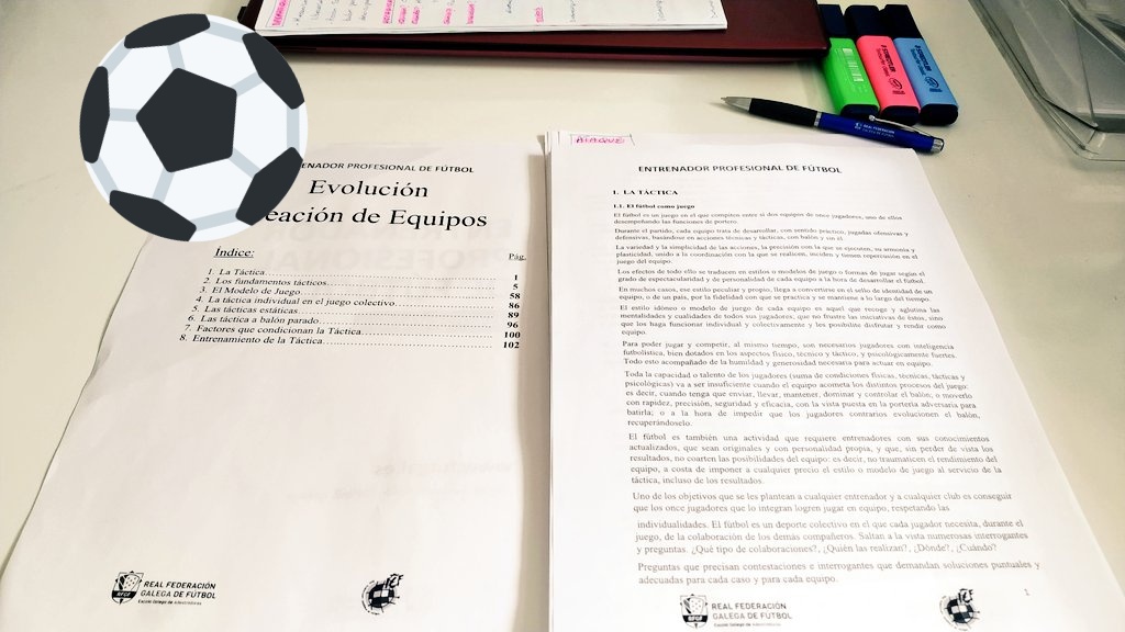 L15magic's tweet photo. Finde de táctica, modelo de juego, ataques, defensas, posicionamientos, principios tácticos OF y DEF...👦📖 💪 #UEFAPRO #formacion #escuelaentrenadoresdegalicia #tikitakaVsDirecto #AmarrateguiVsJogobonito #mister #futbol  #Bizipoz #ViveaVida https://t.co/76rR3EV59c