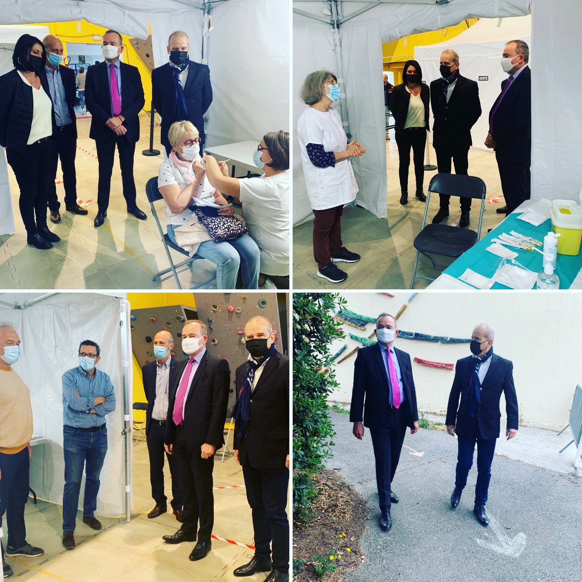 Ce matin, Monsieur le Maire et Monsieur le préfet se sont rendu au centre de vaccination éphémère installé pour le week-end au gymnase Ferry qui permettra la vaccination de 200 Valettois âgés de 75 et plus. 
<a href="/lavalette83160/">Ville de La Valette-du-Var</a>